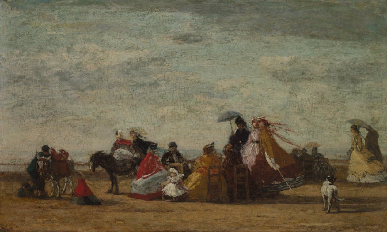 Beach Scene — Eugène Boudin (French, 1824–1898)