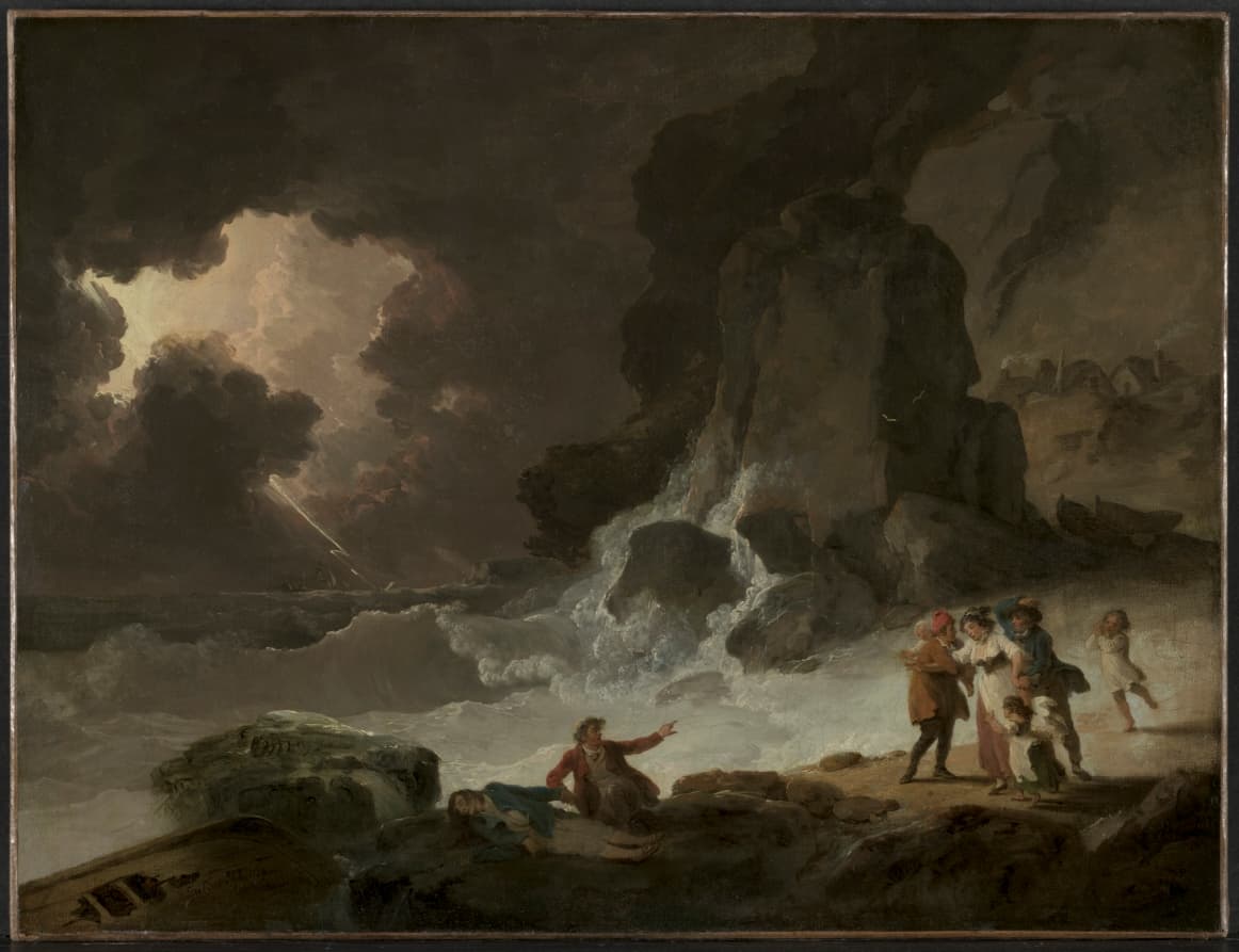 A Storm Behind the Isle of Wight