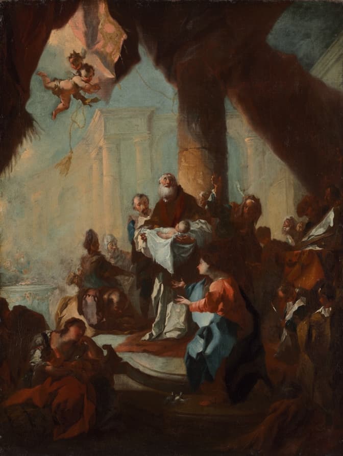 Study for "The Presentation of Christ in the Temple" (for Saint Ulrich, Vienna)