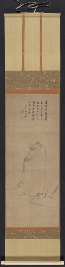 Bodhidharma Crossing the Yangzi on a Reed