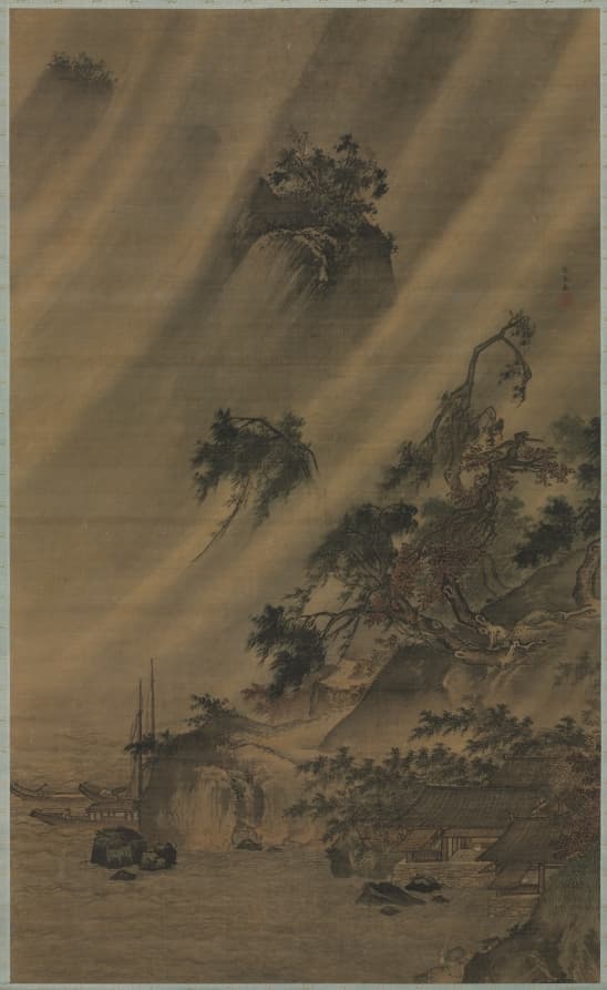 River Village in a Rainstorm