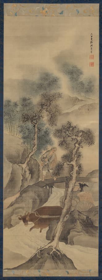 Farmer Returning Home in Autumn