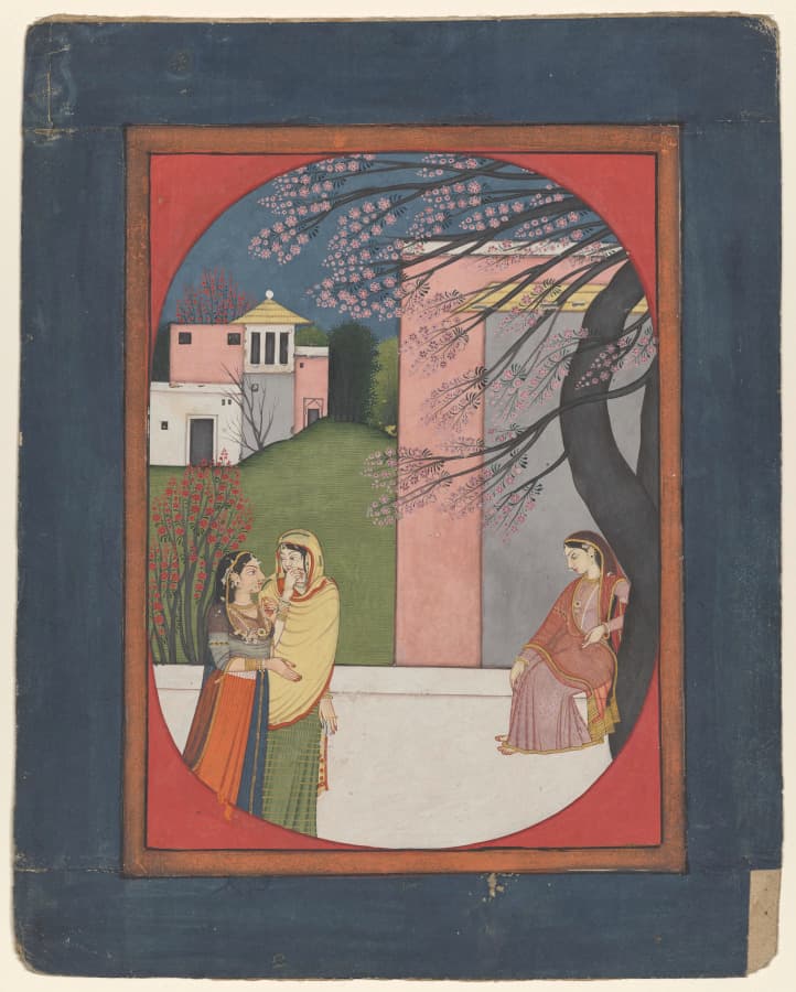 The lovelorn heroine, from a Sat Sai of Bihari