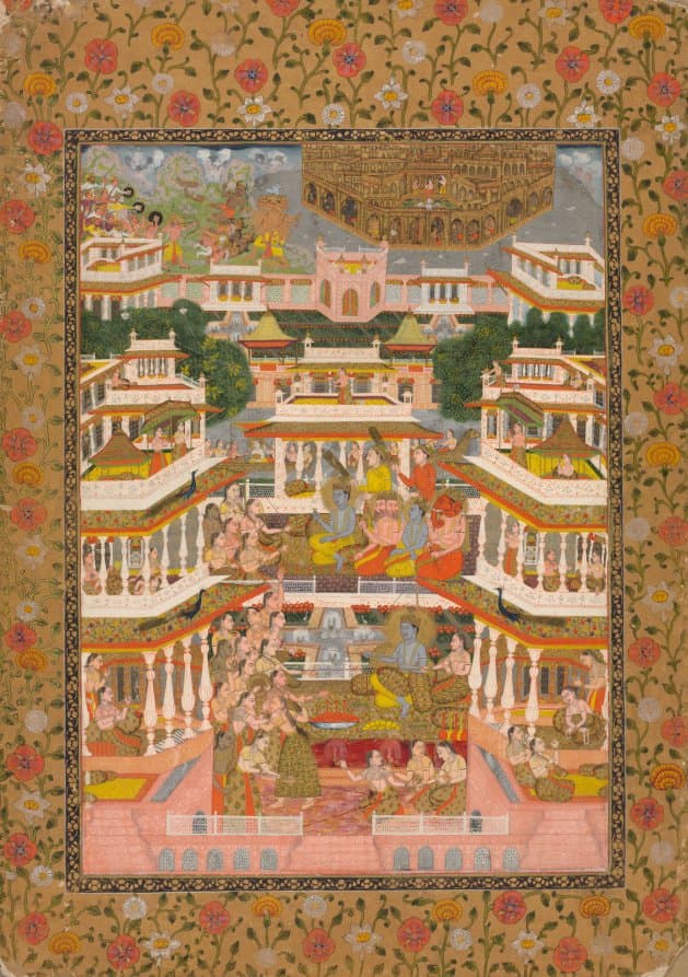 Tiered Court Scene