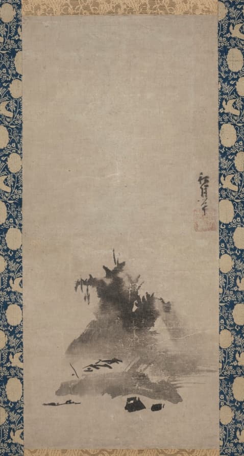 Haboku (Flung-ink) Landscape