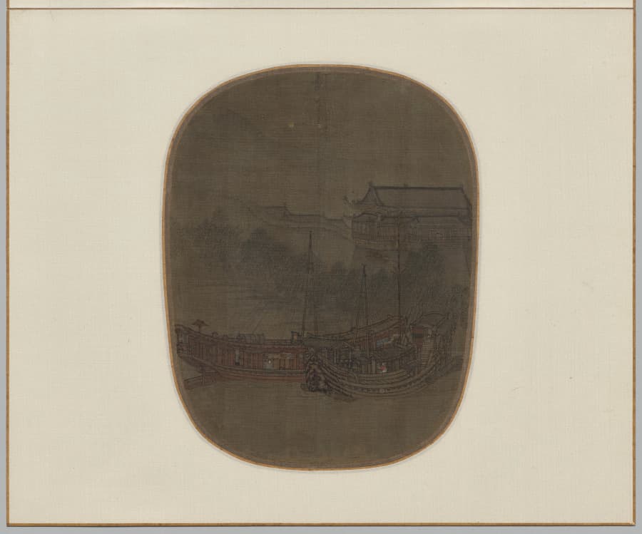 Boats at Anchor on West Lake at the City Gate
