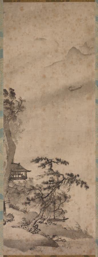 Windy Landscape with Sailboat