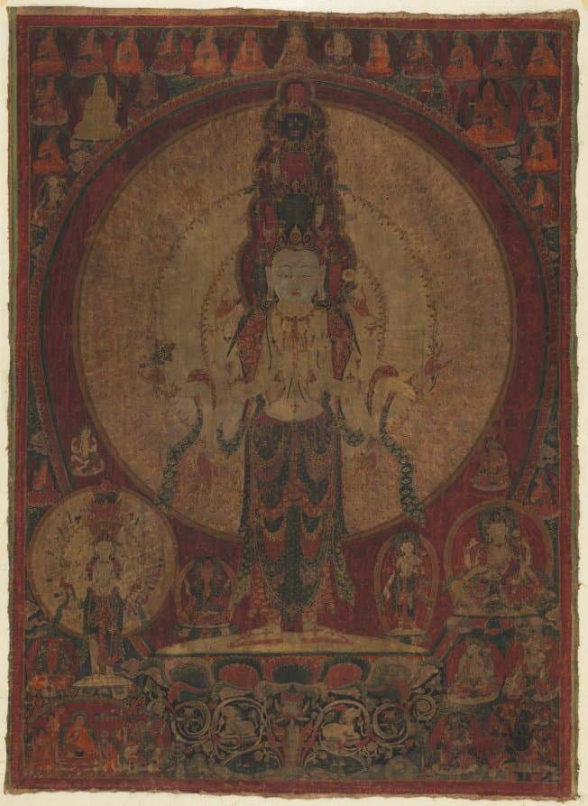 Eleven-Headed, Thousand-Armed Bodhisattva of Compassion (Avalokiteshvara)