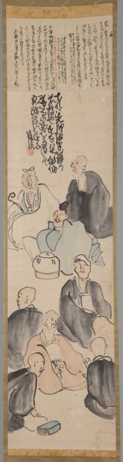 Gathering of Poetic Immortals with Poem Drafts