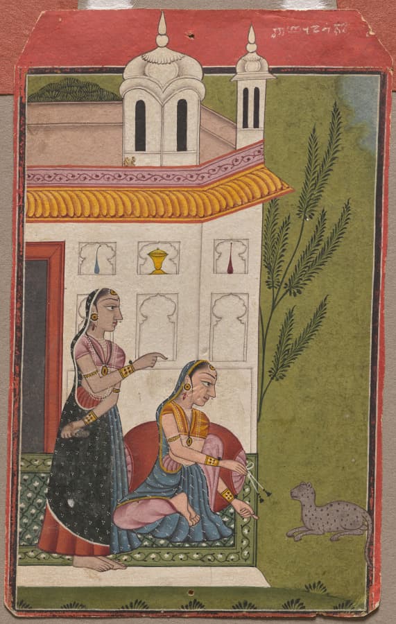 Patamanjari Ragini of Dipak, from a Ragamala