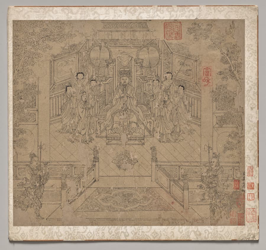 Album of Daoist and Buddhist Themes: Procession of Daoist Deities: Leaf 1