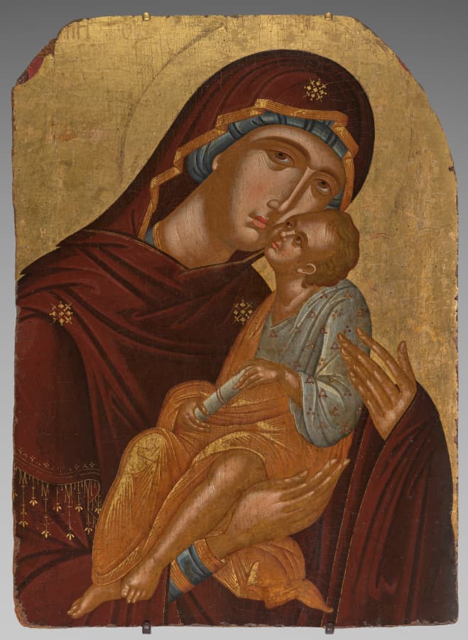 Icon of the Mother of God and Infant Christ (Virgin Eleousa)
