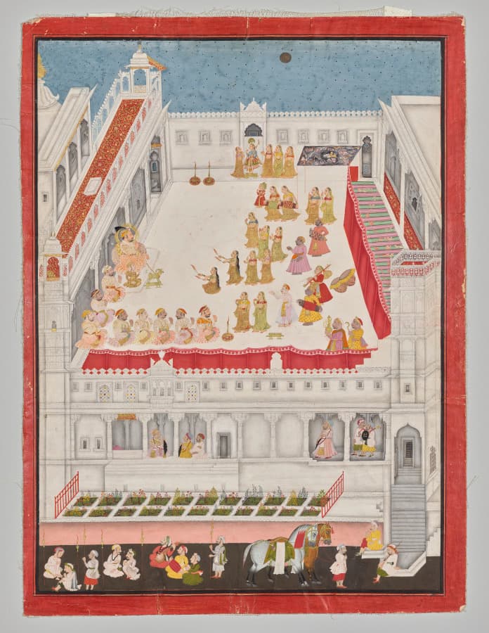 Maharana Jagat Singh Attending the Raslila