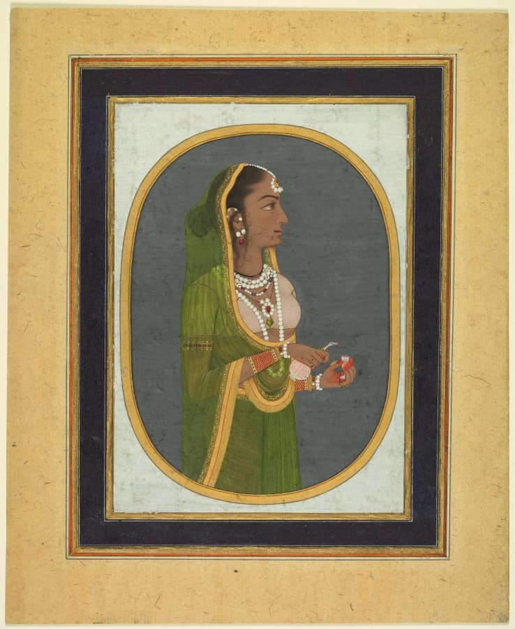 Court Lady Pouring Wine (recto); Calligraphy of Lyrical Quatrains (verso)