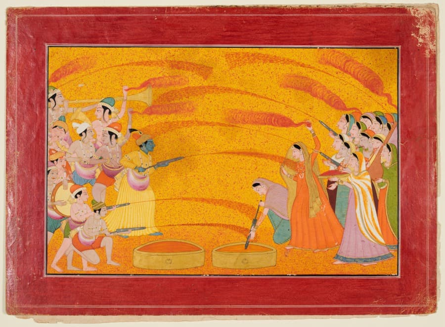 Krishna celebrates Holi