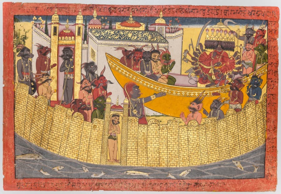 Shurpanakha demands vengeance, from the "Shangri" Ramayana